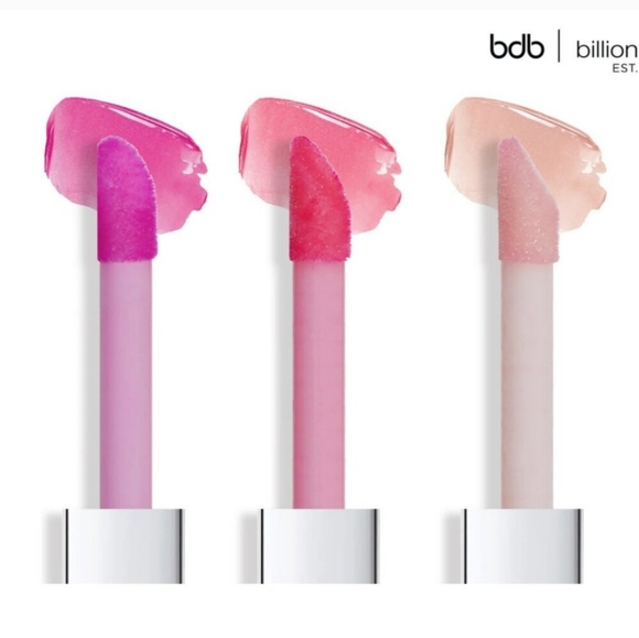 bdb Billion Dollar Beauty Luxe Lip Oil Trio: Indigo, Petunia & Rose NIB - Picture 2 of 4